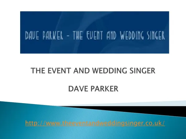The Event And Wedding Singer