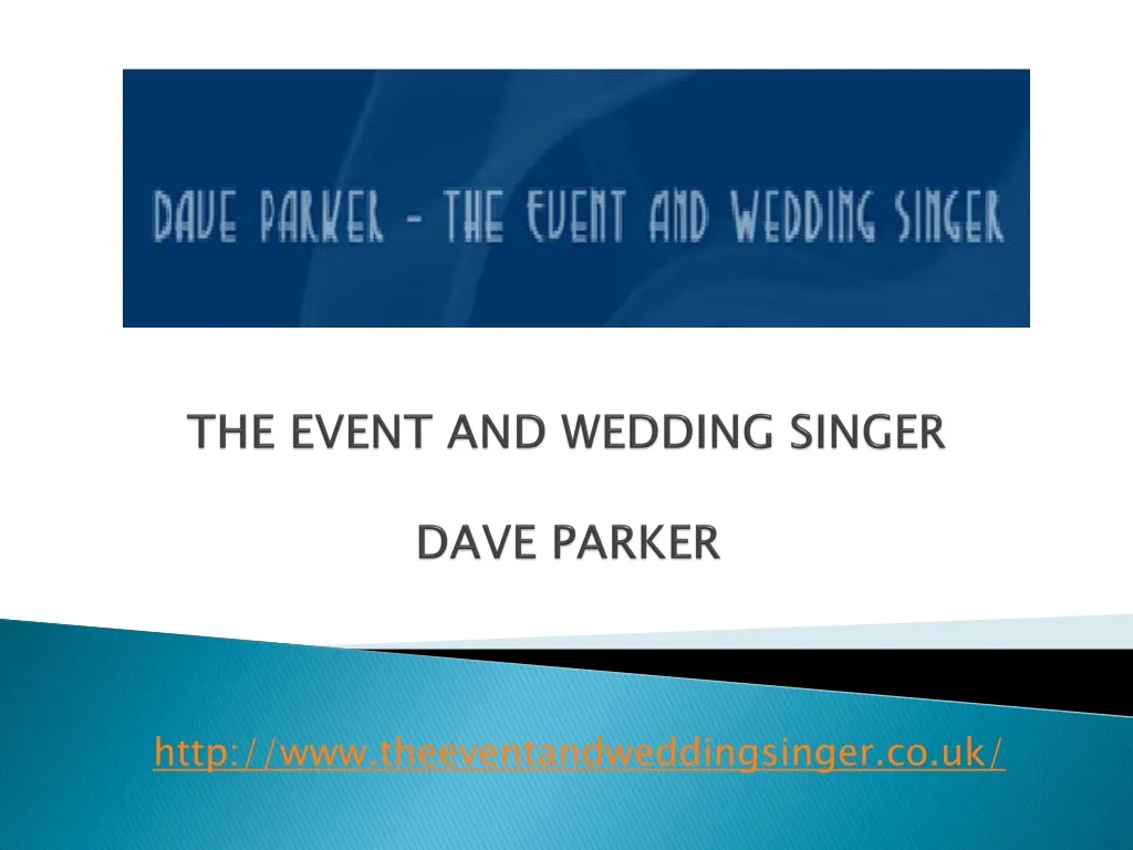 the event and wedding singer dave parker