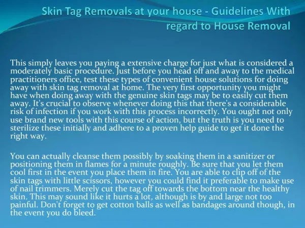 skin tag removal at home