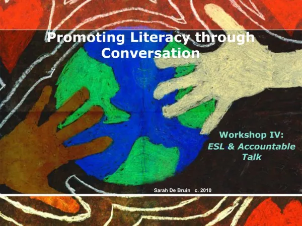 Promoting Literacy through Conversation