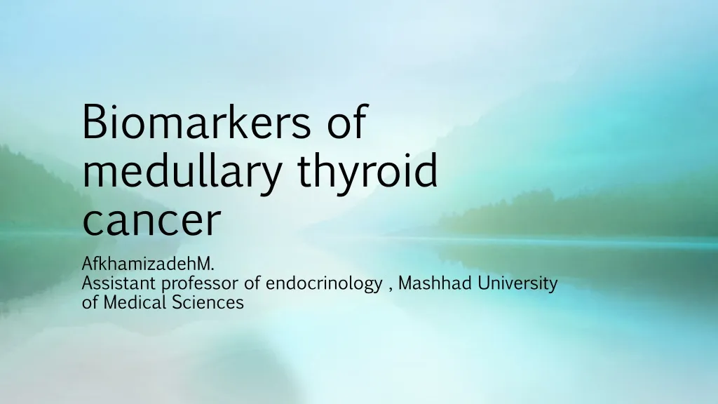 biomarkers of medullary thyroid cancer