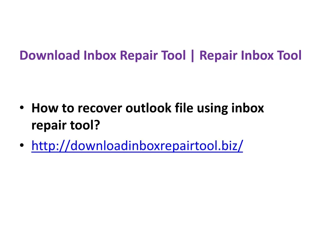 download inbox repair tool repair inbox tool