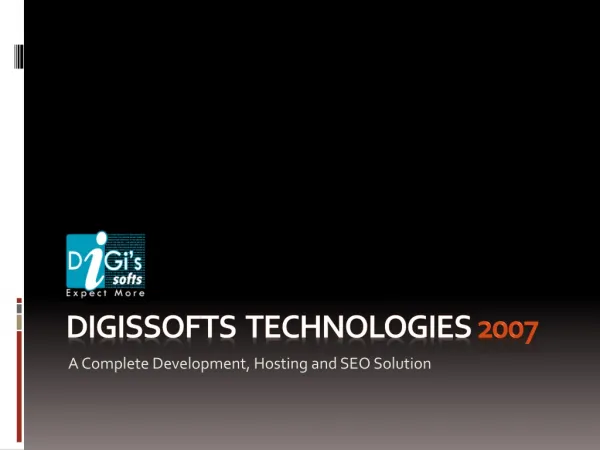 Digissofts Technologies, web hosting and web development