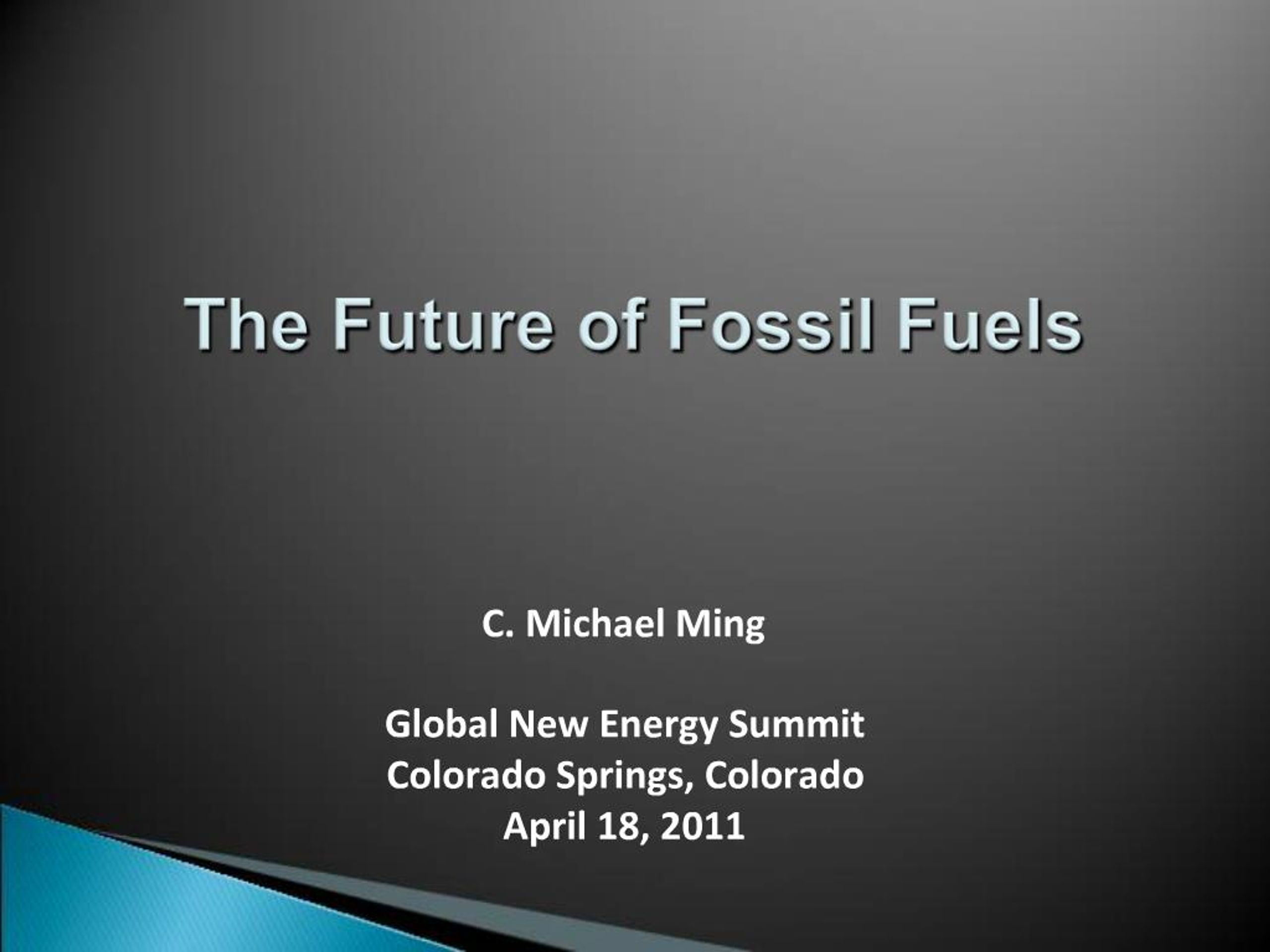 PPT - The Future of Fossil Fuels PowerPoint Presentation, free download ...