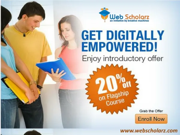 Join Online Marketing Training Courses at Webscholarz