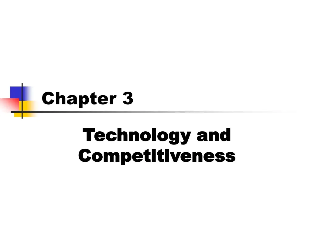 technology and competitiveness