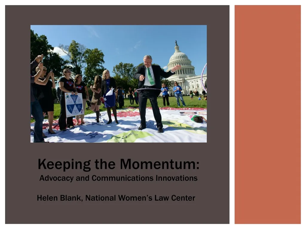 keeping the momentum advocacy and communications