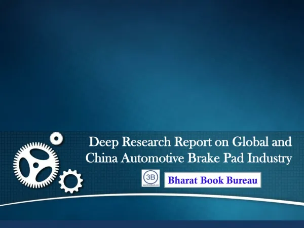 Bharat Book Presents"2013 Deep Research Report on Global and