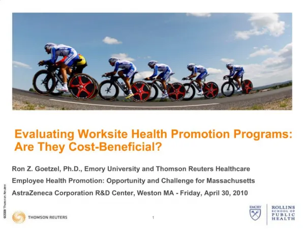 Evaluating Worksite Health Promotion Programs: Are They Cost-Beneficial