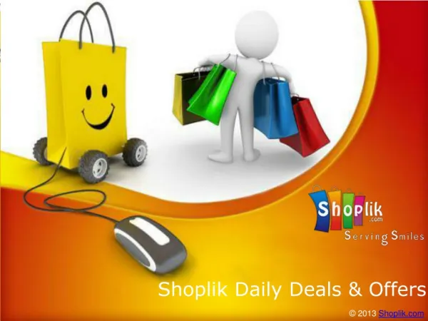 Shoplik Daily Deals, Get the latest deals