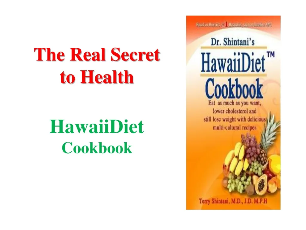 the real secret to health hawaiidiet cookbook