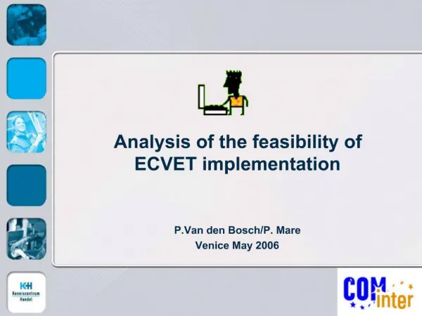 Analysis of the feasibility of ECVET implementation