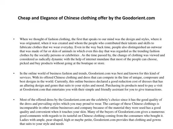 cheap chinese clothing