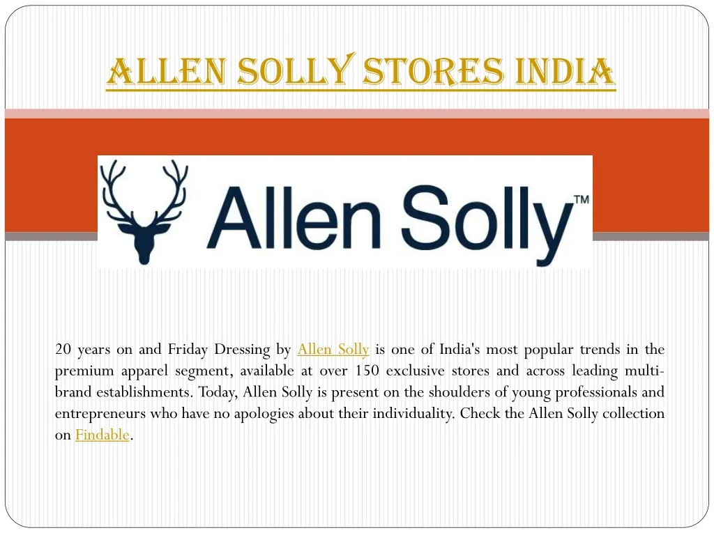 allen solly stores india