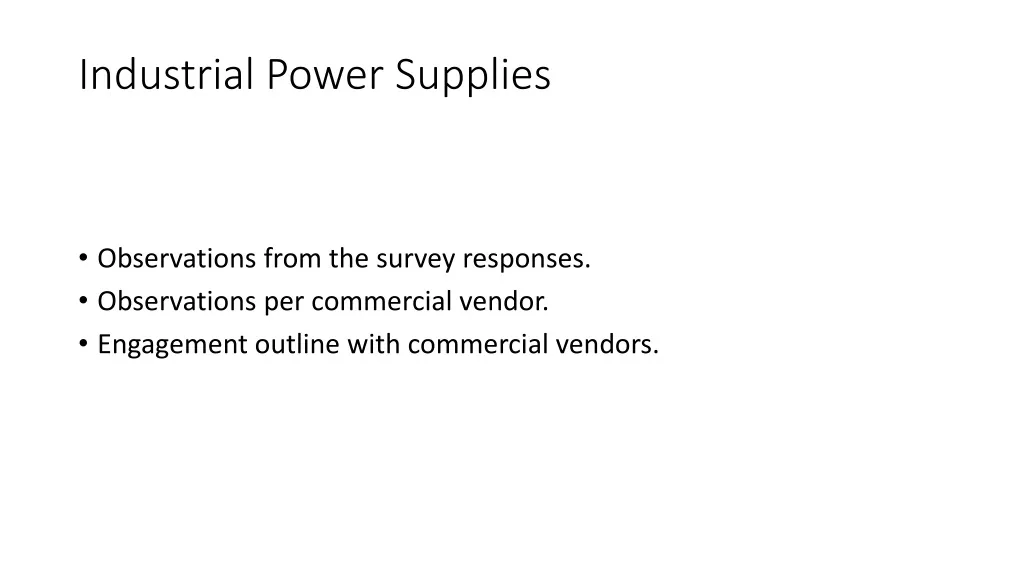 industrial power supplies