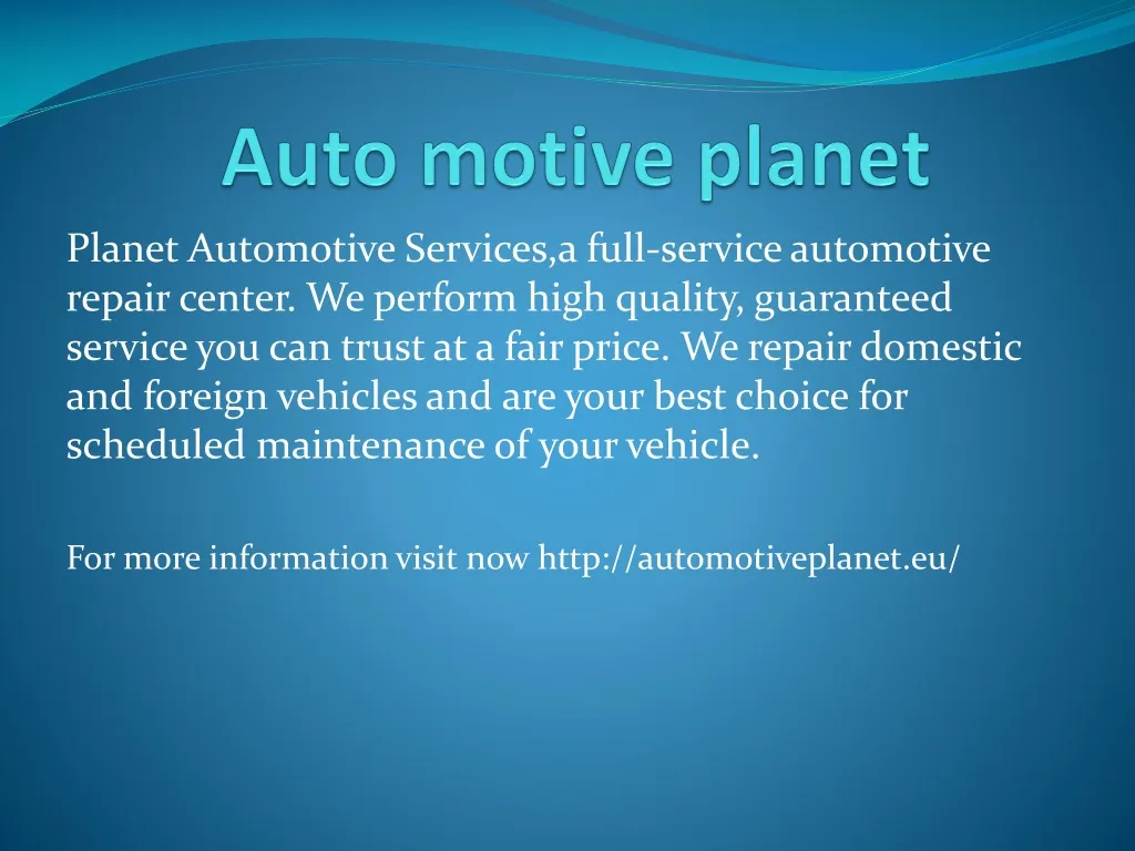 auto motive planet