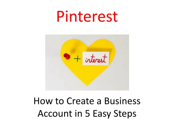 Pinterest: How to Create a Business Account