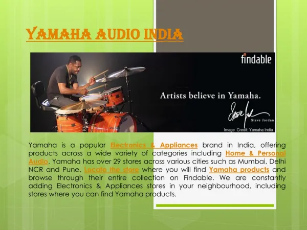 Yamaha Audio Sound Stores in India