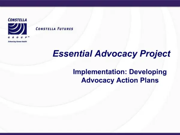 Essential Advocacy Project