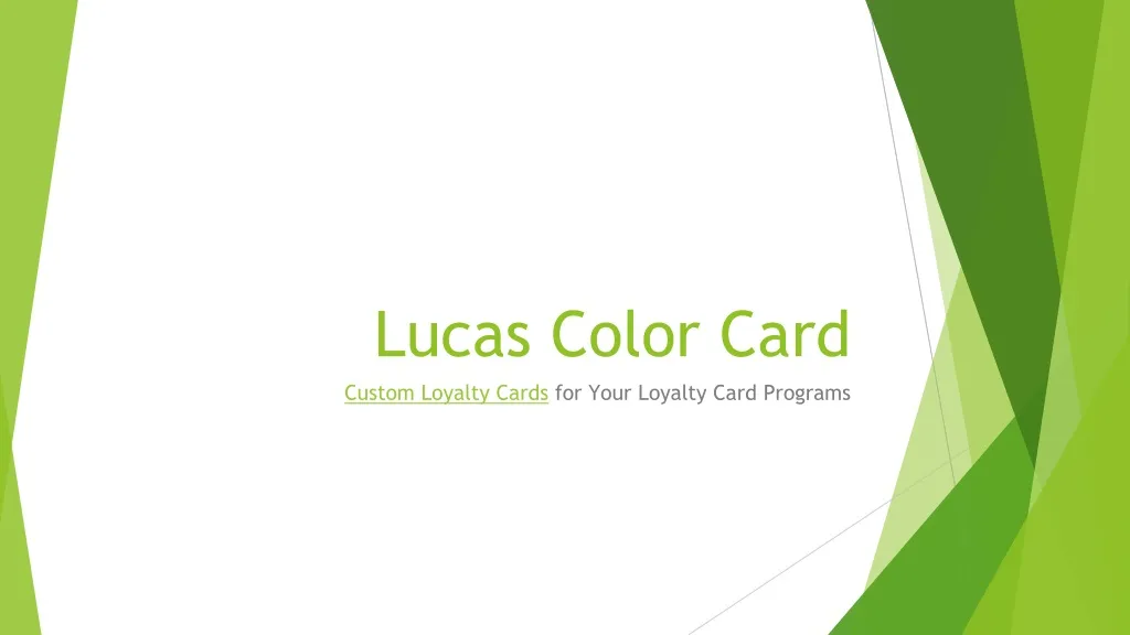lucas color card