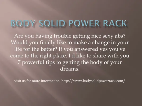 body solid power rack