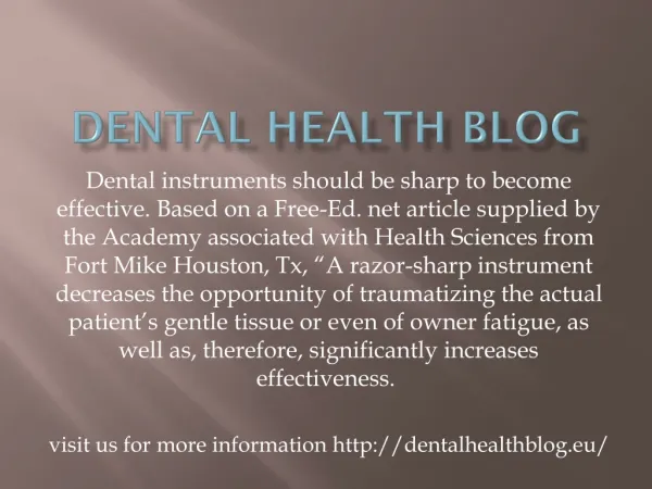 Dental health blog