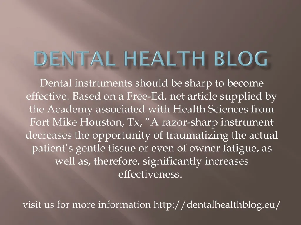 dental health blog
