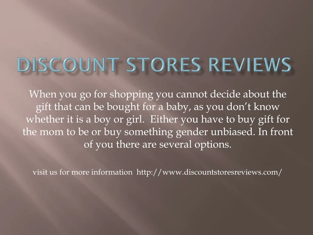 discount stores reviews