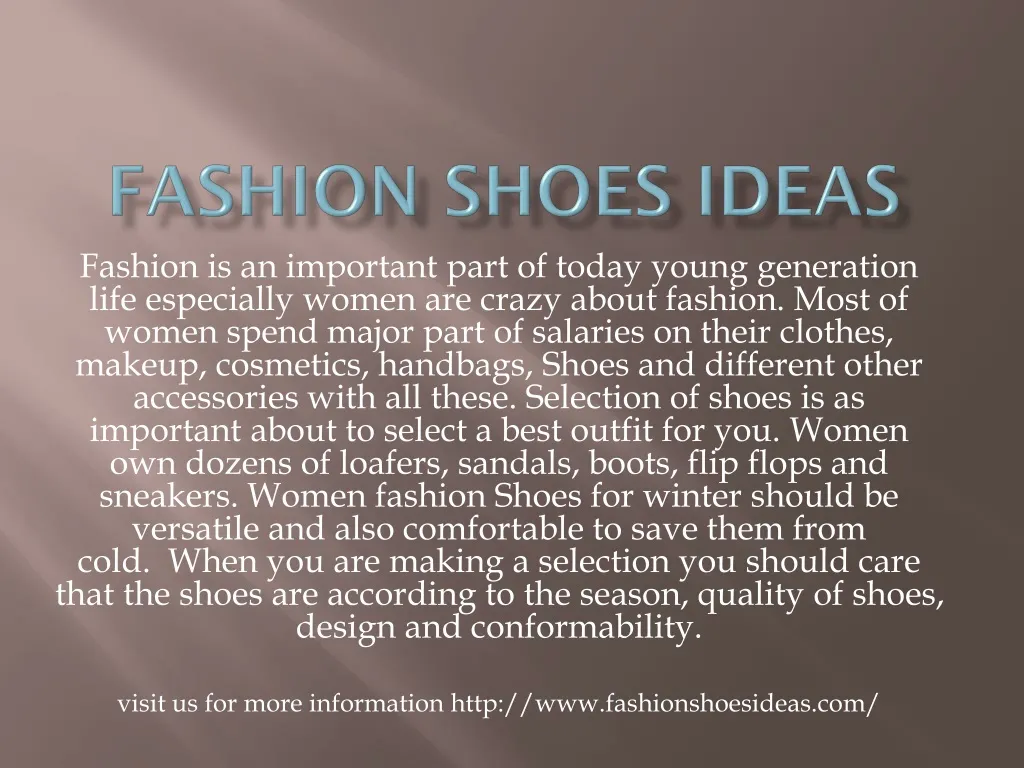 fashion shoes ideas