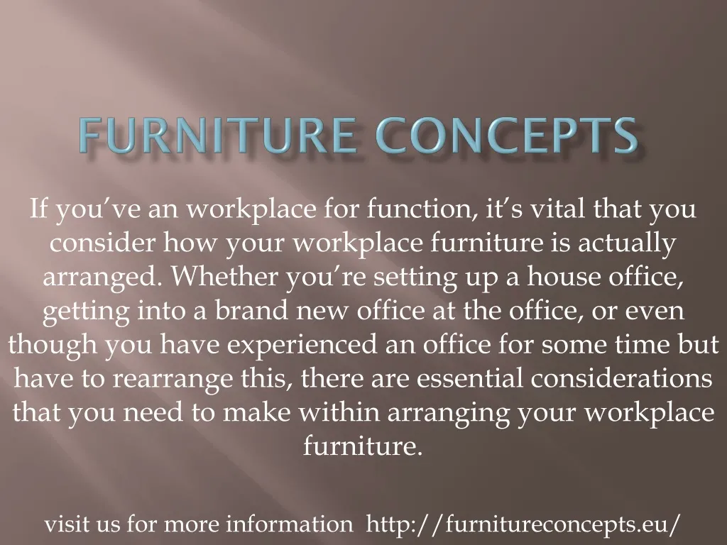 furniture concepts