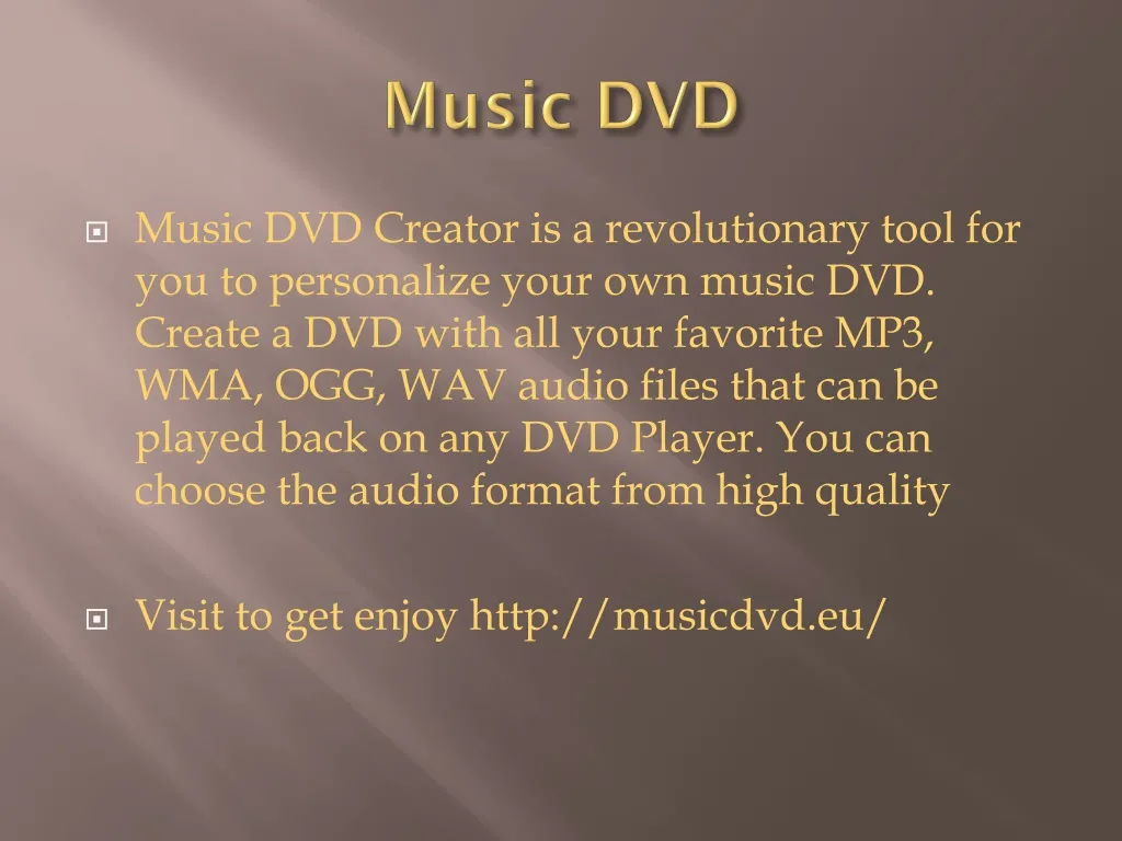 music dvd