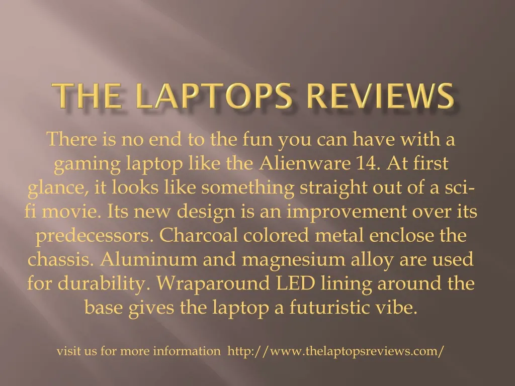 the laptops reviews