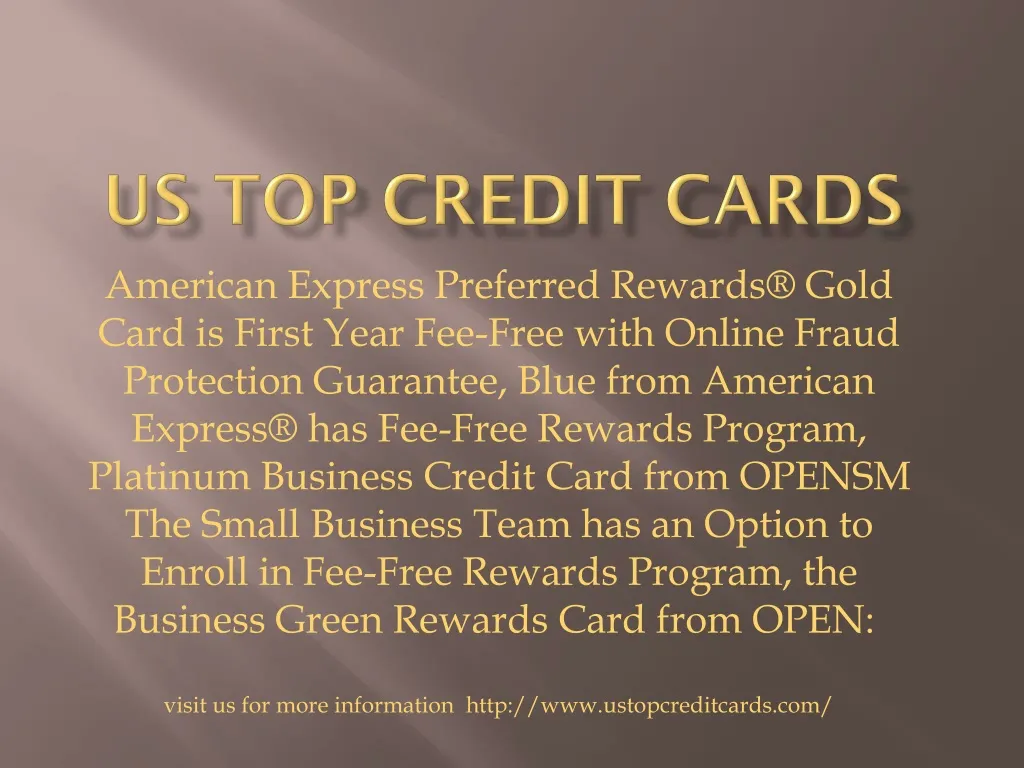 us top credit cards