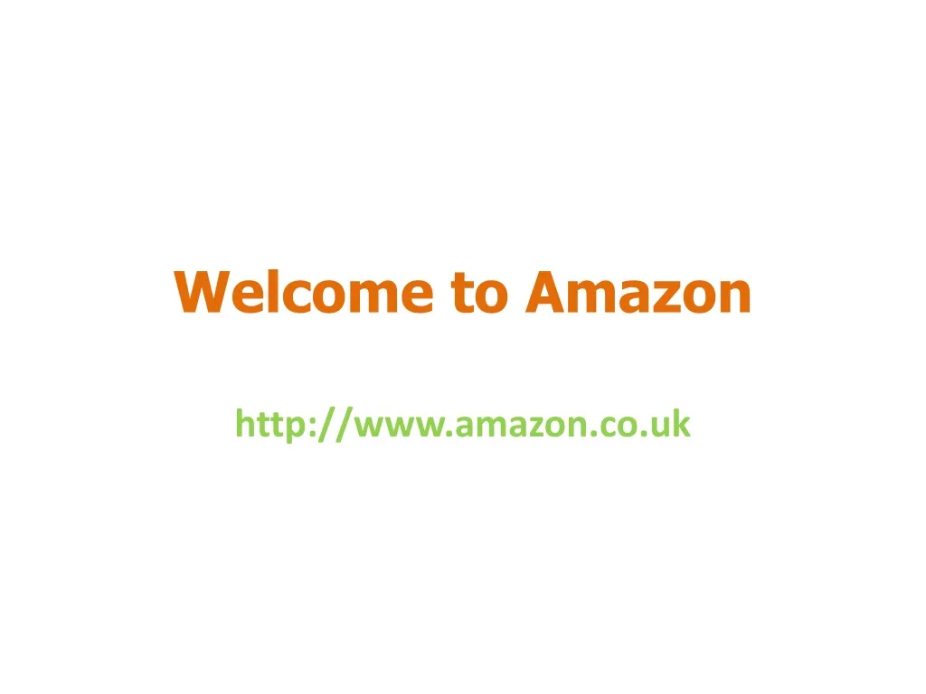 welcome to amazon