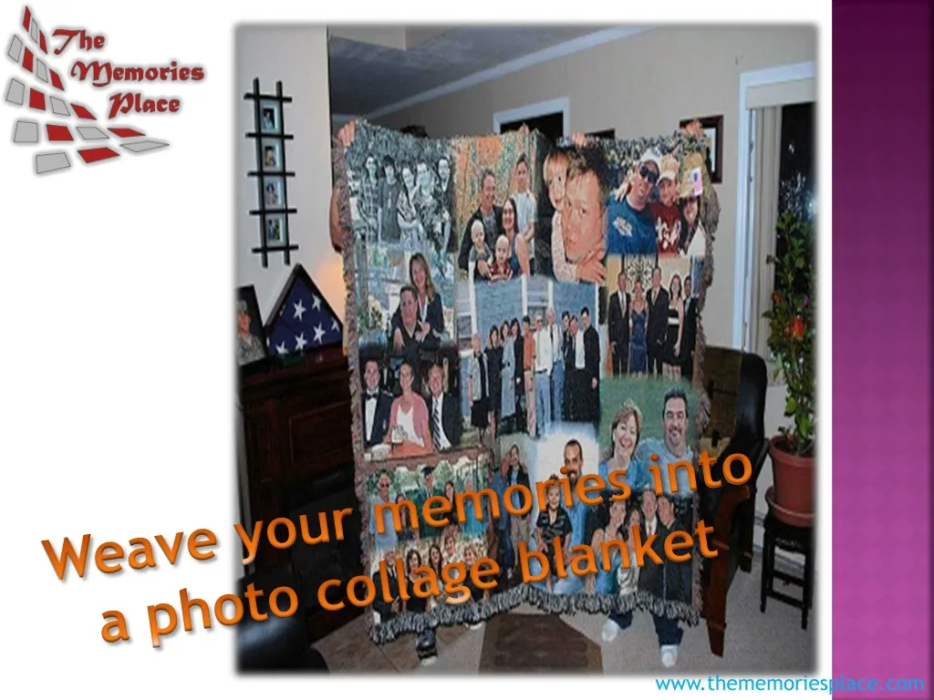 weave your memories into a photo collage blanket