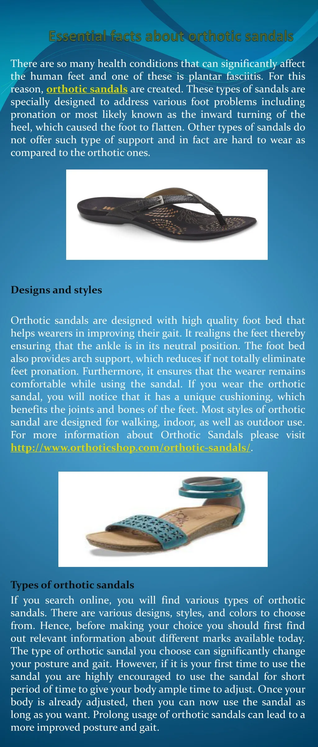 essential facts about orthotic sandals