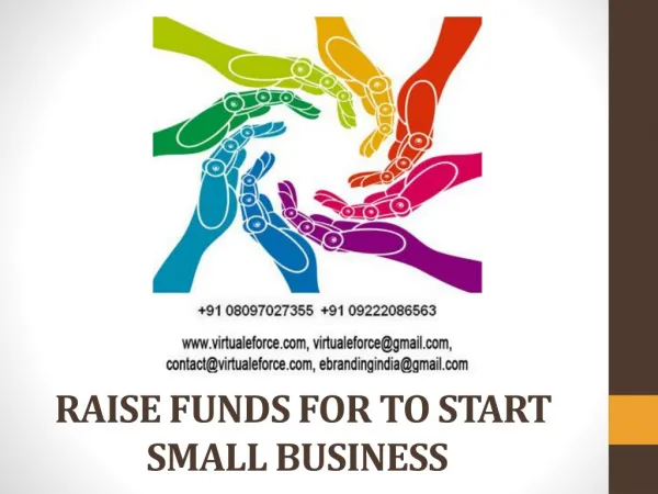 RAISE FUNDS FOR TO START SMALL BUSINESS