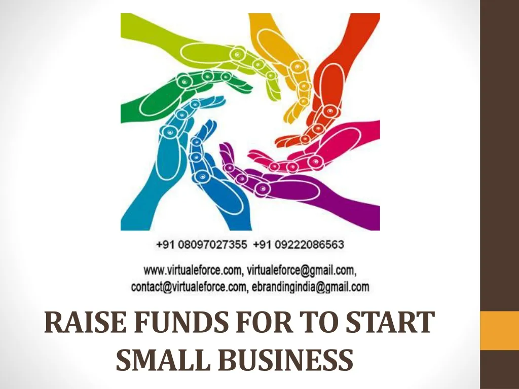 raise funds for to start small business