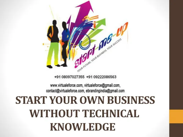 START YOUR OWN BUSINESS WITHOUT TECHNICAL KNOWLEDGE