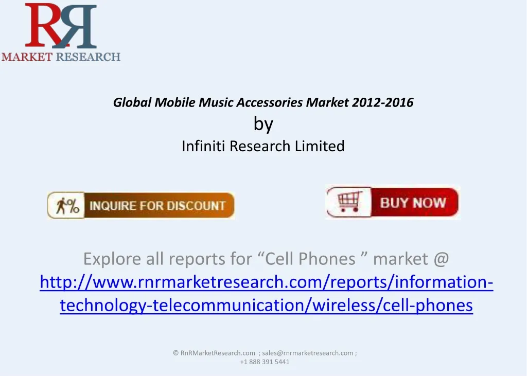 global mobile music accessories market 2012 2016 by infiniti research limited