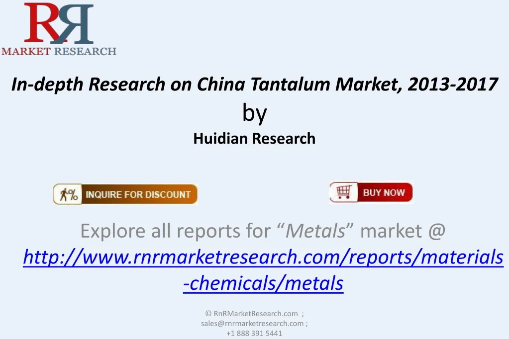 in depth research on china tantalum market 2013 2017 by huidian research