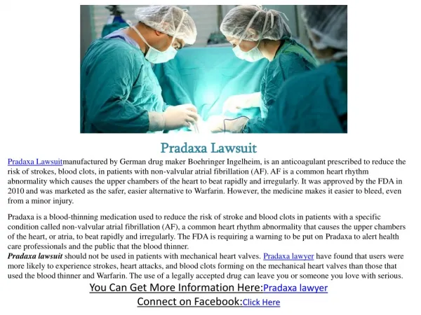 Pradaxa Lawsuit