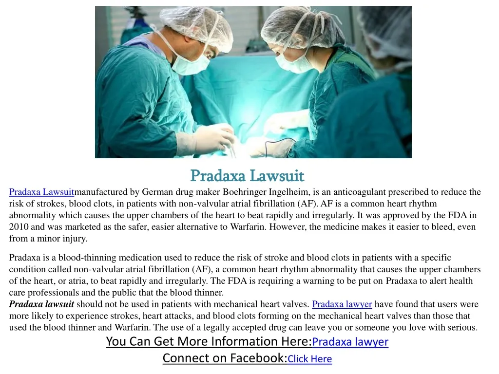 pradaxa lawsuit pradaxa lawsuit manufactured