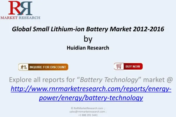 Global Small (Li-ion) Lithium-ion Battery Market 2016