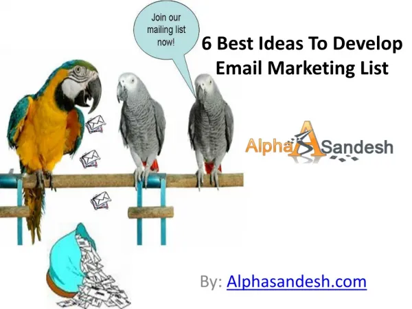 6 Best Ideas To Develop Email Marketing List
