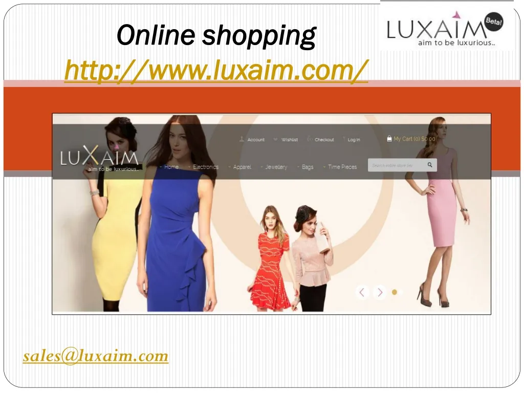 online shopping http www luxaim com