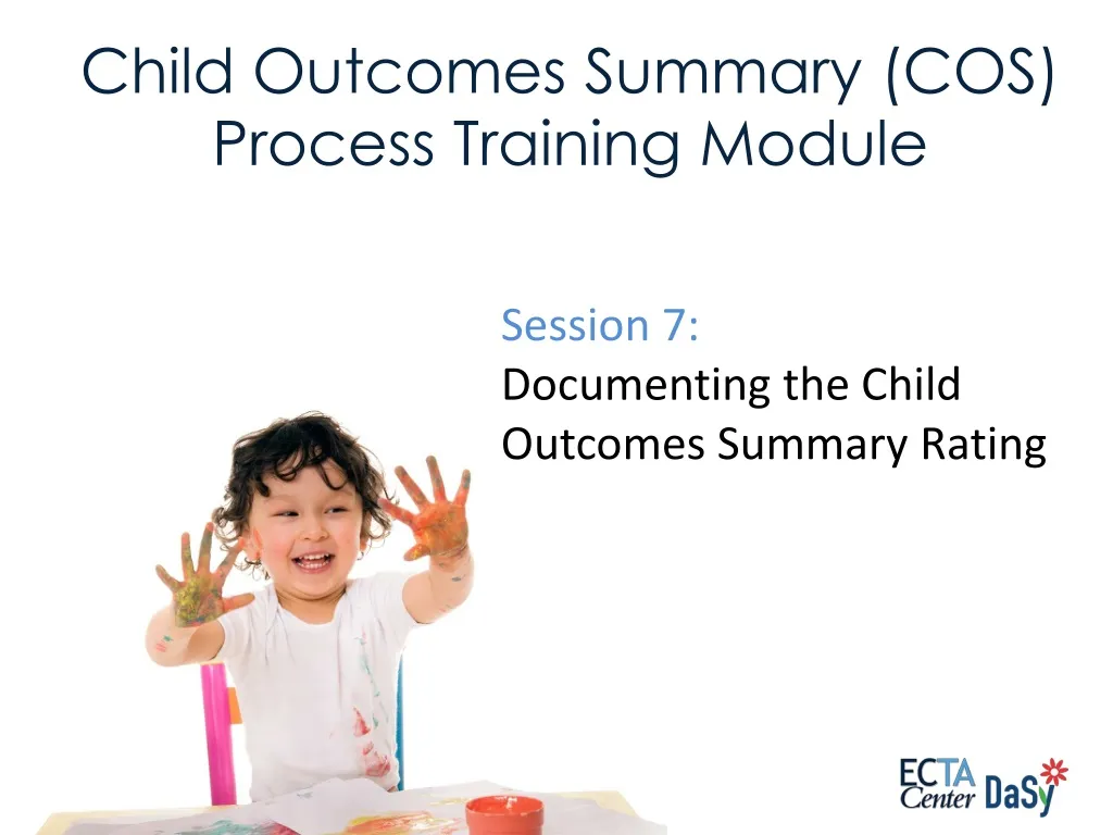 child outcomes summary cos process training module