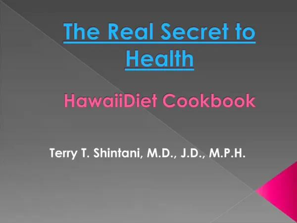 The Real Secret to Health