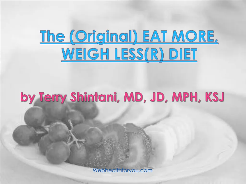 the original eat more weigh less r diet