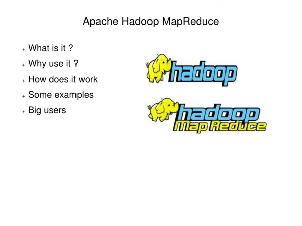 An Introduction to Apache Hadoop MapReduce
